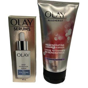 Olay, Regenerist, Regenerating Cleanser + Olay hydration serums